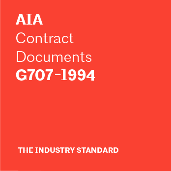 G707–1994, Consent of Surety to Final Payment (Hard Copy, 50 Pack)