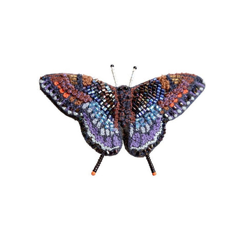 Red Spotted Purple Butterfly Brooch by Trovelore