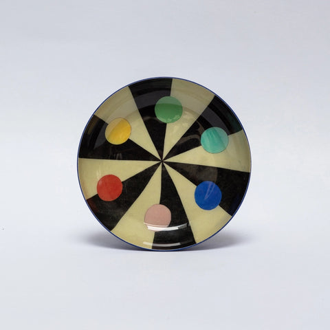 Round Enamel Tray - Benson’s Color Hexagon