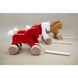 Double Horse Wooden Pull Toy
