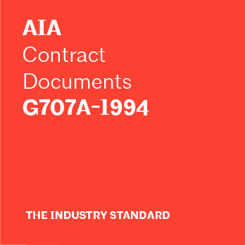 G707A-1994, Consent of Surety, Release of Retainage (Hard Copy, 50 Pack)