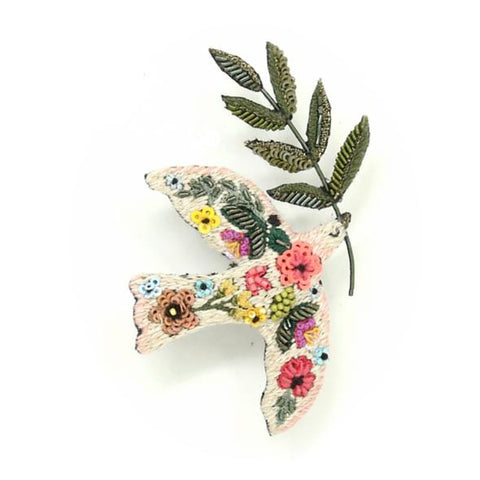 Peace Dove Brooch by Trovelore