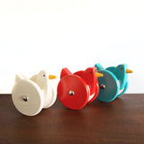 AIA Store - Wooden Wobbling Chicken Pull/Push Toy by Bajo Poland - American Institute of Architects